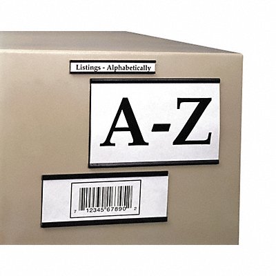 LblHldr Black Smooth C-Channel PK25 MPN:MC306