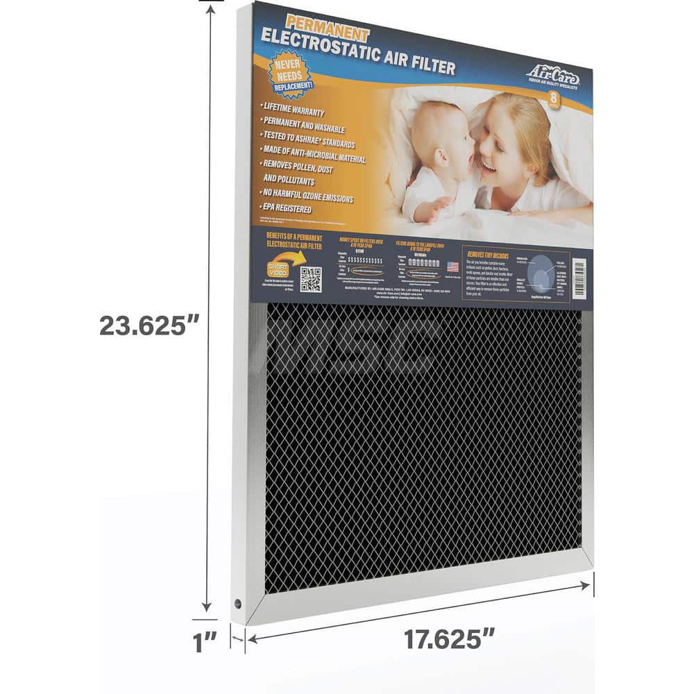 Pleated & Panel Air Filters, Filter Type: Permanent, Reusable Filter, Washable, Filter Efficiency: 94, Media Material: Anti-Microbial Woven Polypropylene MPN:ES18241
