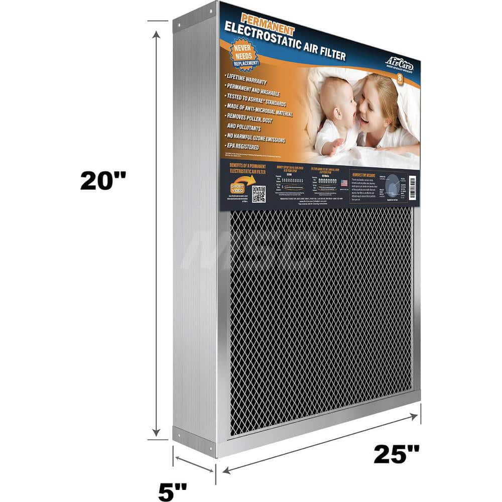 Pleated & Panel Air Filters, Filter Type: Permanent, Reusable Filter, Washable, Filter Efficiency: 94, Media Material: Anti-Microbial Woven Polypropylene MPN:ESS20255