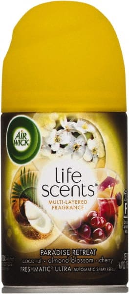 Freshmatic Life Scents Ultra Refill, Paradise Retreat, 5.89 oz Aerosol Spray, 6/Carton MPN:RAC91099