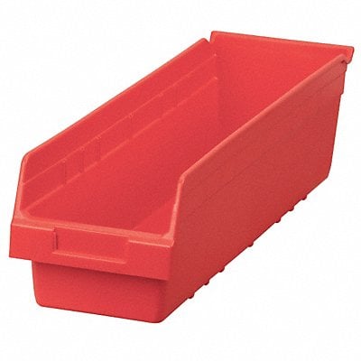 D5436 Shelf Bin Red Plastic 6 in MPN:30094RED