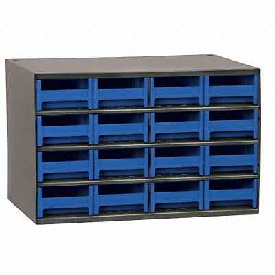 G2391 Bin Cab 16BlueDrwr Gray 11 H BlueDrwr MPN:19416BLU