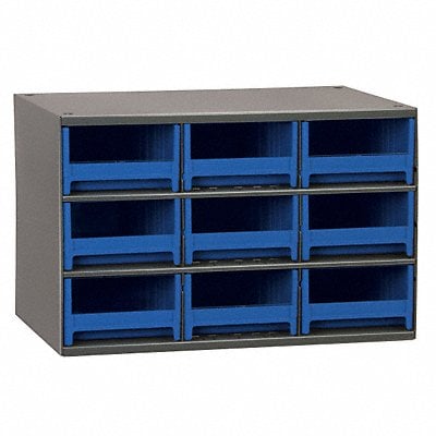 G2393 Bin Cab 9BlueDrwr Gray 11 H BlueDrwr MPN:19909BLU