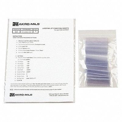 Label Holder Clear Pocket PK25 MPN:29301