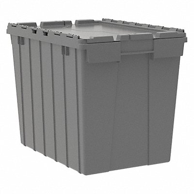 F8958 Attached Lid Ctr Gray Solid Ind Grd Poly MPN:39170