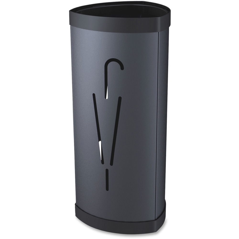 Alba Large Triangular Umbrella Stand - 25.4in x 6.1in x 13in x - Steel, ABS Plastic - 1 Each - Black MPN:PMTRIA2N