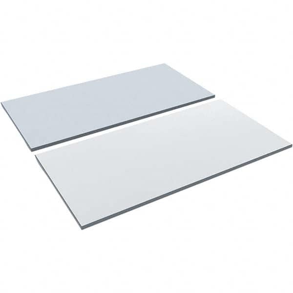 Reversible Laminate Table Top, Rectangular, 59 1/2w X 29 1/2d, White/gray MPN:ALETT6030WG