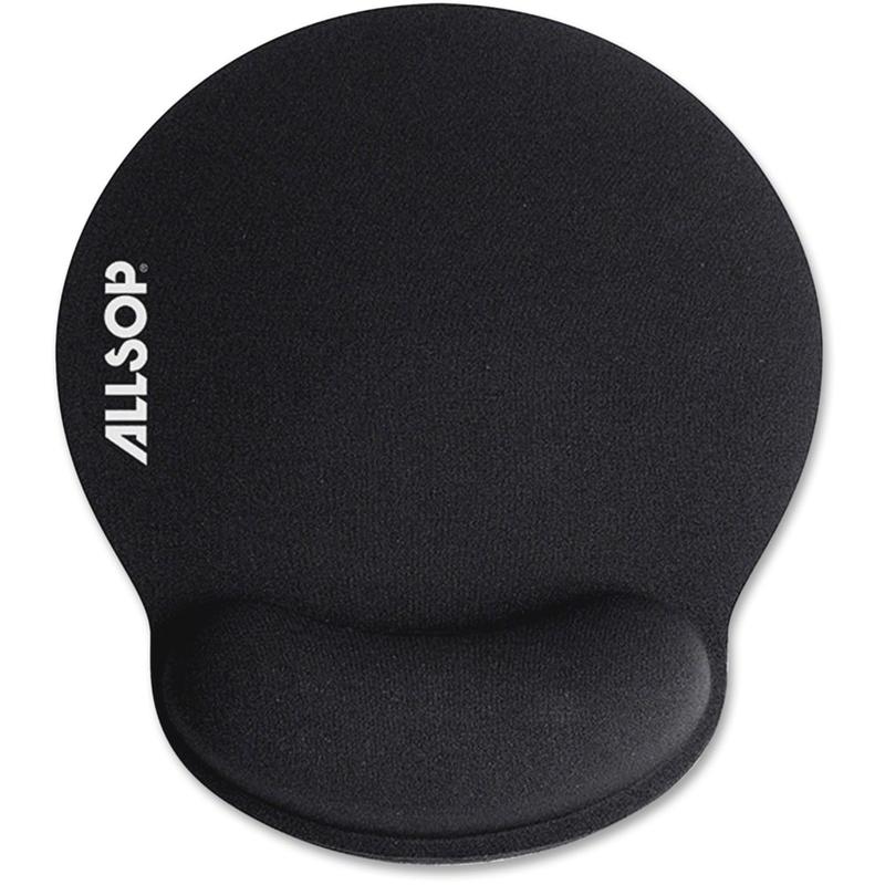 Allsop Memory Foam Mouse Pad, 0.25inH x 9.75inW x 11.5inD, Black (Min Order Qty 11) MPN:30203