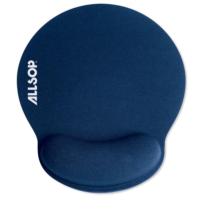 Allsop Memory Foam Mouse Pad, 0.25inH x 9.75inW x 11.5inD, Blue (Min Order Qty 10) MPN:30206