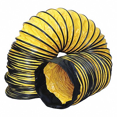 Ventilation Duct 8 in x 15 ft Blk/Ylw MPN:AM-DS0815