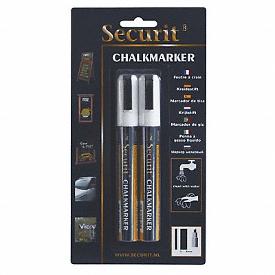Chalk Marker White Fine PK2 MPN:BLSMA510WT
