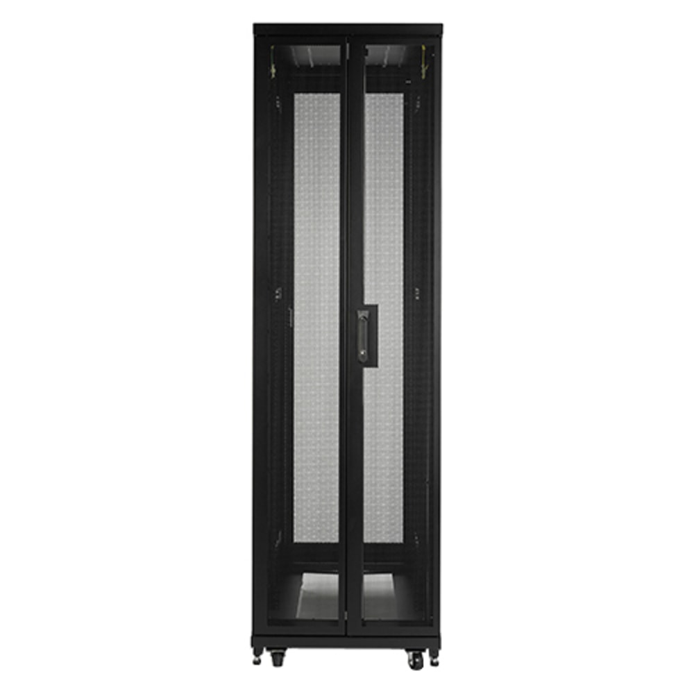 APC by Schneider Electric Netshelter SV Rack Cabinet - 42U Rack Height x 19in Rack Width - Black - 1014 lb Dynamic/Rolling Weight Capacity - 2205 lb Static/Stationary Weight Capacity MPN:AR2400FP1