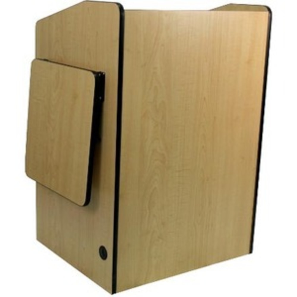 AmpliVox SN3235 Multimedia Presentation Podium - Cart - for LCD display / PC equipment - melamine laminate - mahogany MPN:SN3235-MP