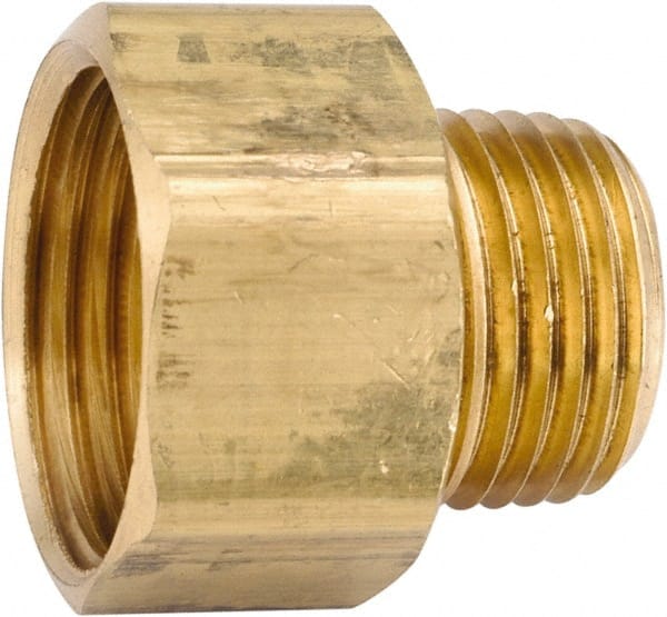 Female Garden Hose x MIP: Female Hose to Male Hose, Brass MPN:757484-1208