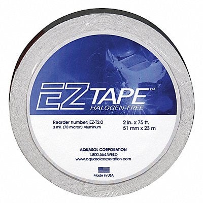 Aluminum Tape 2 in W 75 ft L Silver MPN:EZ-T 2.0