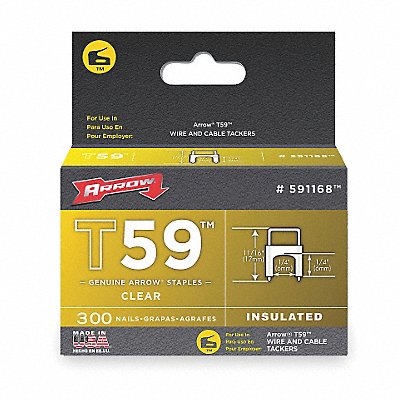 Insulated Staple 1/4x1/4 PK300 MPN:591168