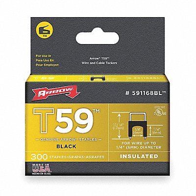 Insulated Staple 1/4x1/4 PK300 MPN:591168BL
