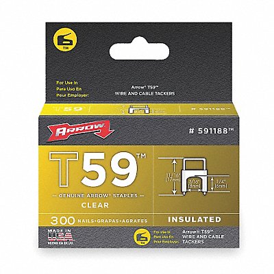 Insulated Staple 5/16x1/4 L PK300 MPN:591188