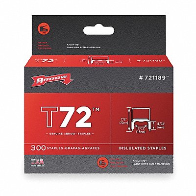 Insulated Staple 19/32x11/32 PK300 MPN:721189