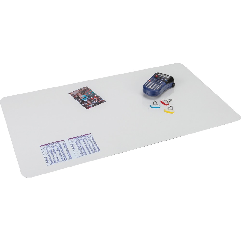 Artistic Krystal Antimicrobial Desk Pad - Rectangular - 36in Width20in Depth - Vinyl - Clear (Min Order Qty 2) MPN:6060M