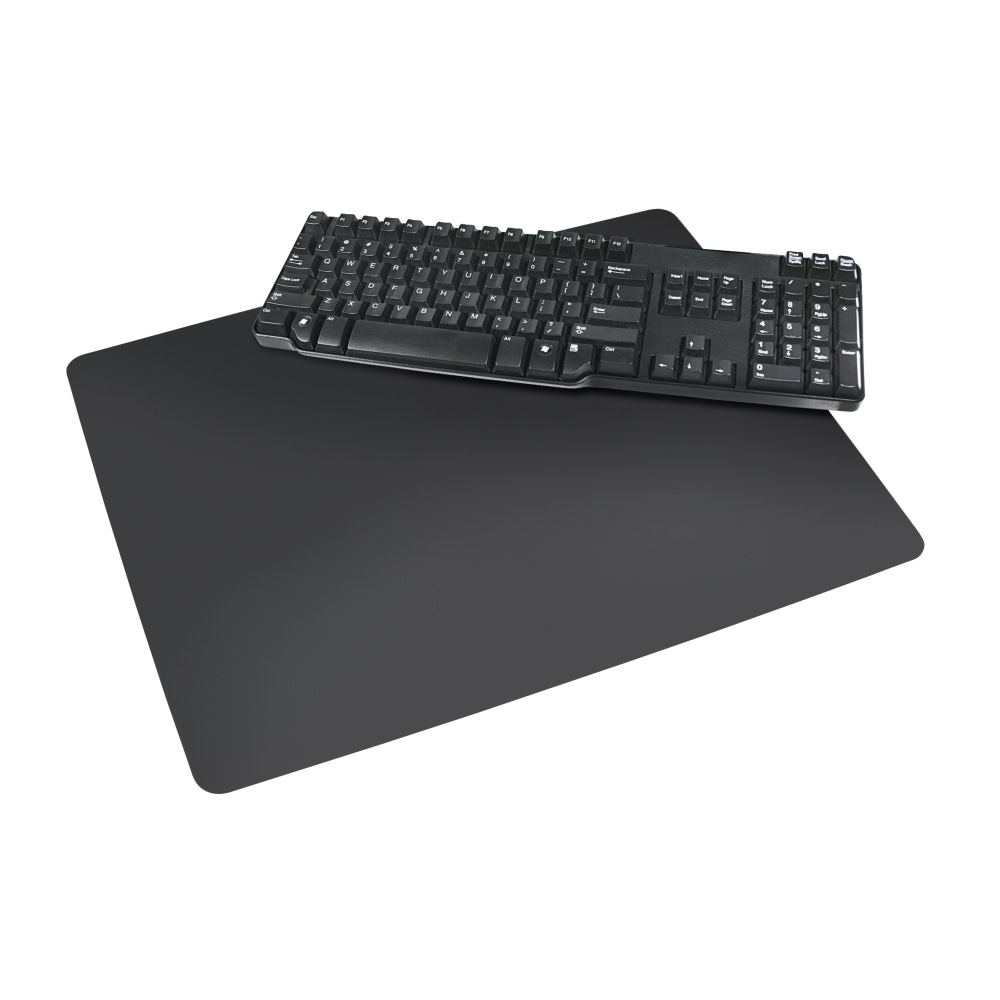 Artistic Rhino II Antimicrobial Protective Desk Pads - Rectangular - 24in Width17in Depth - Polyvinyl Chloride (PVC) - Black (Min Order Qty 2) MPN:LT412M