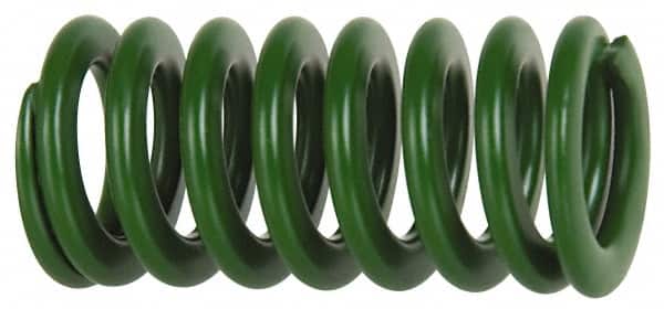 Die Spring: 50 mm Hole Dia, 25 mm Rod Dia, 152 mm Free Length, Green MPN:203-824