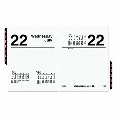 Desk Calendar Refill Daily 3x3-3/4 White MPN:AAGE91950
