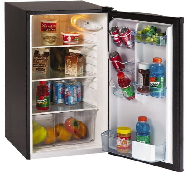 Refrigerators, Refrigerator Style: Counter-Height , Color: Black , Refrigerator Capacity: 4.4 , Width (Inch): 19in , Door Style: Flip, Solid  MPN:AVAAR4446B