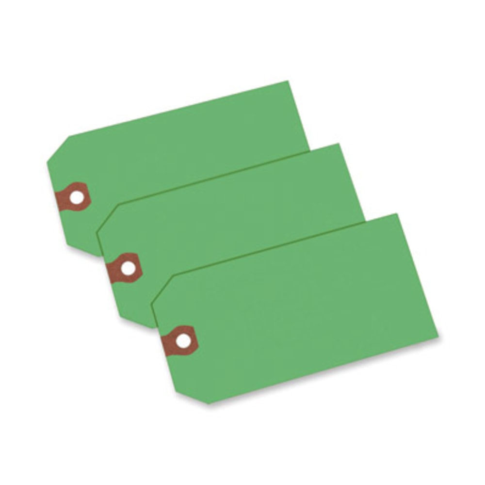 Avery Colored Shipping Tags - 4.75in Length x 2.37in Width - Rectangular - 1000 / Box - Green (Min Order Qty 2) MPN:12365