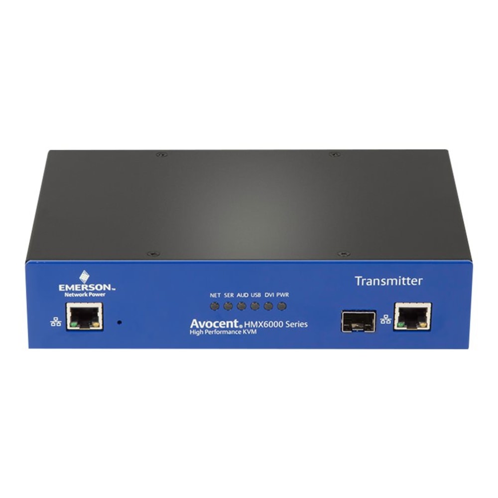 Vertiv Avocent HMX6200T- IP KVM Transmitter///USB 2.0 TX Dual DVI-D Audio SFP - High Performance KVM /// Up to 2560 x 1600 @ 60Hz /// CE FCC UL TAA MPN:HMX6200T-001