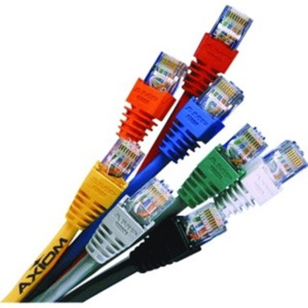 Axiom 50FT CAT5E 350mhz Patch Cable Molded Boot (White) - Category 5e for Network Device - Patch Cable - 50 ft - 1 x - 1 x - Gold-plated Contacts - White (Min Order Qty 6) MPN:C5EMB-W50-AX