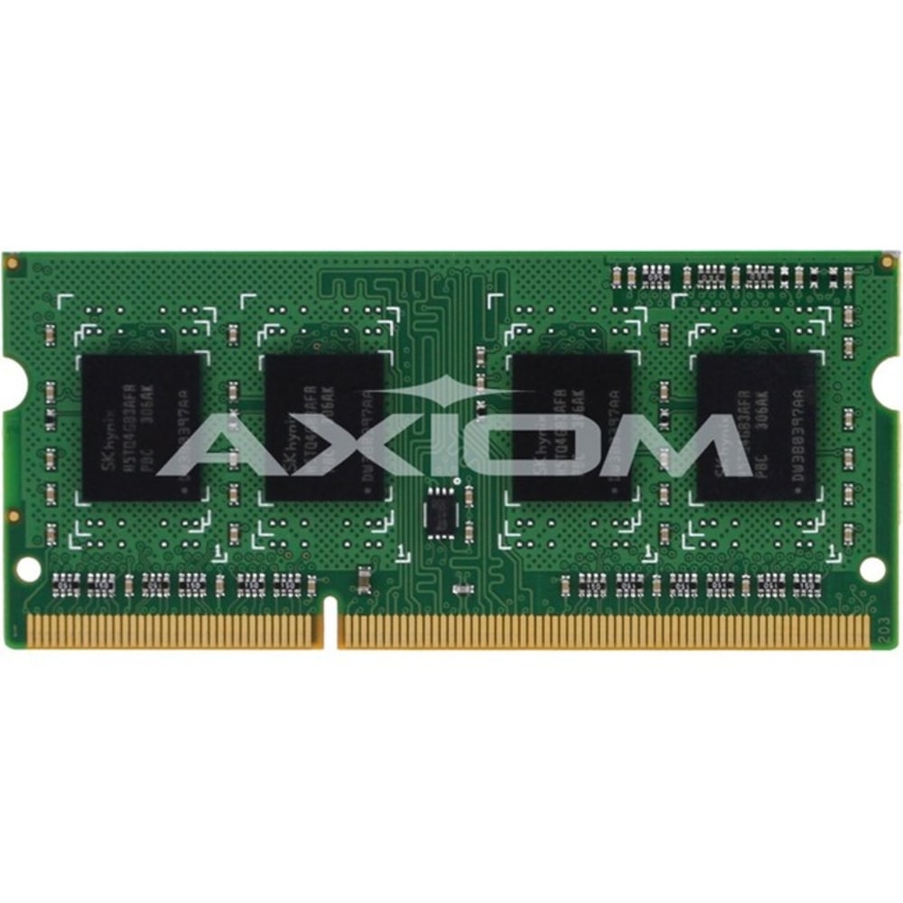 Axiom 4GB DDR3L-1600 Low Voltage SODIMM for Panasonic - CF-BAX04GI - 4 GB - DDR3 SDRAM - 1600 MHz DDR3-1600/PC3-12800 - 1.35 V - 204-pin - SoDIMM MPN:CF-BAX04GI-AX