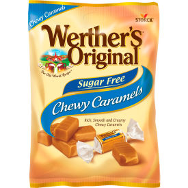 Werther's Original Sugar Free Chewy Caramel Candy 1.46 oz 12 Count 30200005