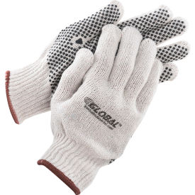 GoVets™ PVC Dot Knit Gloves Single-Sided Black Large  352L708