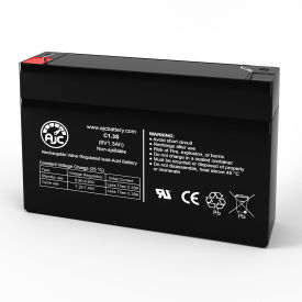 AJC® ELK ELK-0613 Sealed Lead Acid Replacement Battery 1.3Ah 6V F1 AJC-C1.3S-V-0-191186