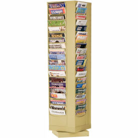 80 Pocket Rotary Literature Rack - Tan 416-75