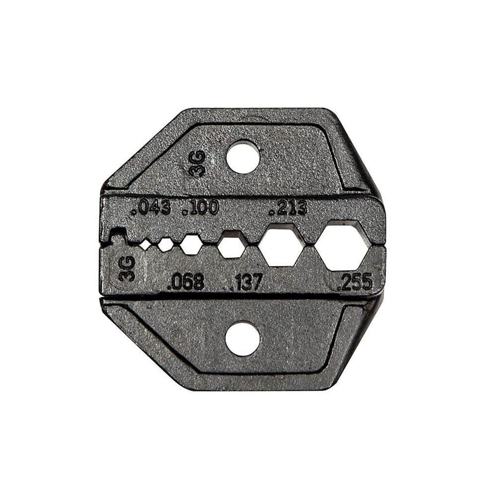 Crimper Dies, Tool Type: Crimper Die Set , Size: RG -174, RG -58, RG -59, RG-62 , Color: Black , For Use With: Modular Crimper , Crimp Dimensions: 0.068, 0.100 MPN:VDV201-040