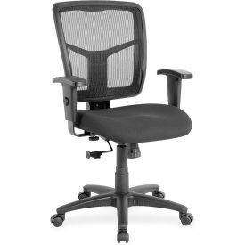 Lorell® Managerial Mesh Mid-Back Chair - Black 86209