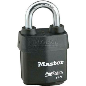 Master Lock® No. 6121 High Security Steel Weather Resistant Covered Laminated Padlocks - Pkg Qty 24 1612