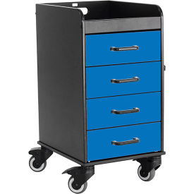 TrippNT Compact Cart w/ Blue Drawers 14-3/8
