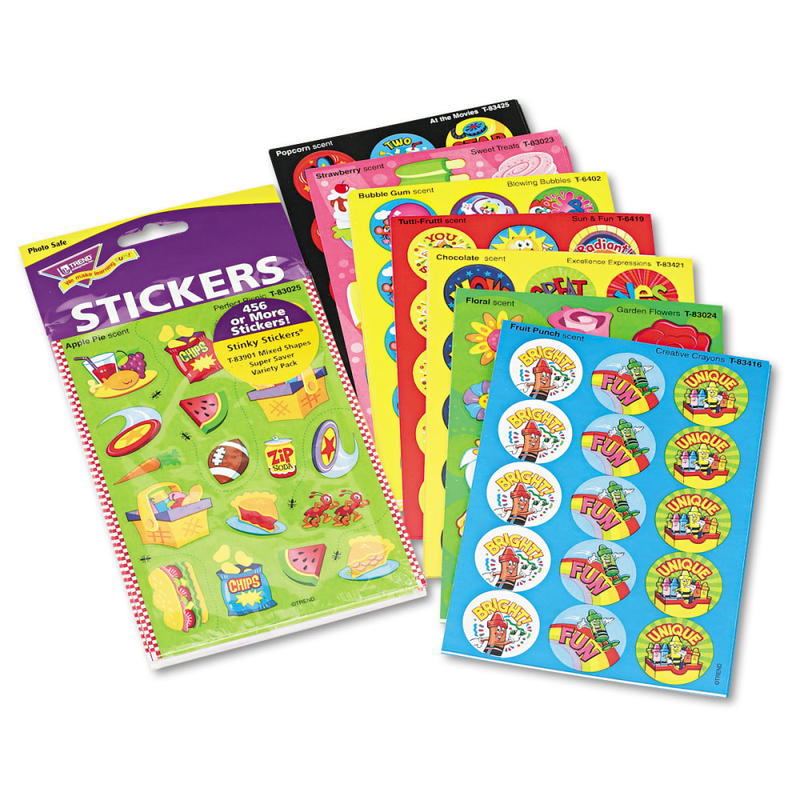 TREND Stinky Stickers Variety Pack, Assorted, Set Of 480 (Min Order Qty 6) MPN:T-83901