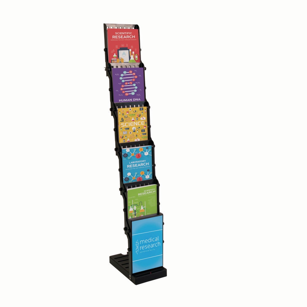 Compartment Storage Boxes & Bins, Type: Portable , Product Type: Literature Display , Overall Width (Inch): 10-3/4 , Overall Depth (Inch): 14-5/8  MPN:230025-BLAC