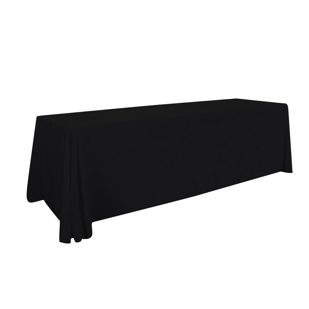 Tablecloths, Width (Inch): 30 , Length (Feet): 8.000 , Color: Black  MPN:114126-BLAC
