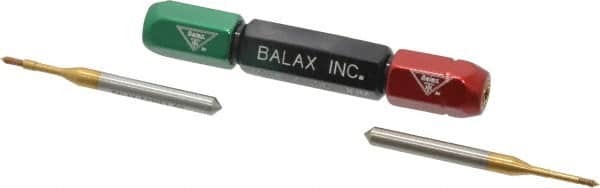 2 Piece, M1.40 x 0.300 Thread Size, High Speed Tool Steel Miniature Plug Thread Go No Go Gage Set MPN:90556-000