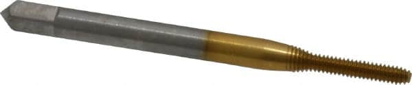 Thread Forming Tap: #2-56 UNC, Bottoming, High Speed Steel, TiN Coated MPN:10283-01T