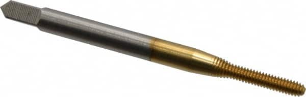 Thread Forming Tap: #2-56 UNC, 2B Class of Fit, Bottoming, High Speed Steel, TiN Coated MPN:10284-01T