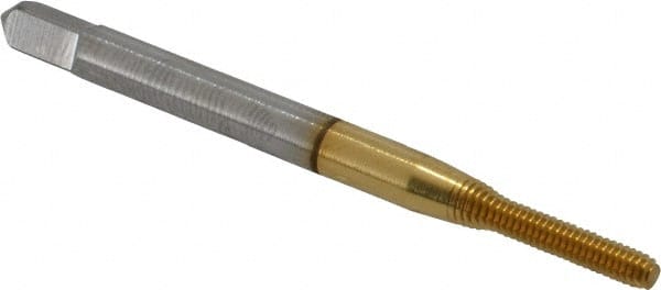 Thread Forming Tap: #2-56 UNC, Bottoming, High Speed Steel, TiN Coated MPN:10285-01T