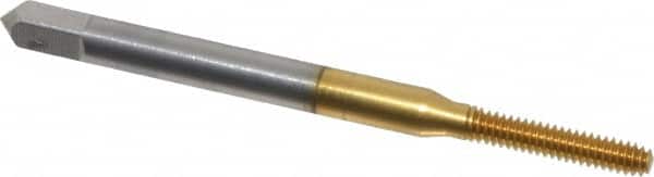 Thread Forming Tap: #3-48 UNC, Bottoming, High Speed Steel, TiN Coated MPN:10524-01T