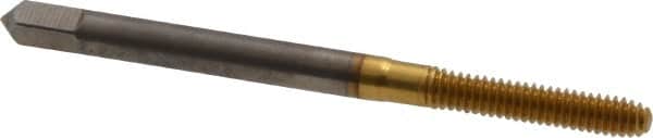 Thread Forming Tap: #5-40 UNC, 2/3B Class of Fit, Bottoming, High Speed Steel, TiN Coated MPN:11043-01T