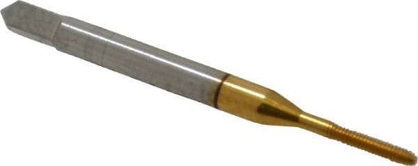 Thread Forming Tap: M1.6x0.35 Metric Coarse, 4H Class of Fit, Bottoming, High Speed Steel, TiN Coated MPN:17003-01T